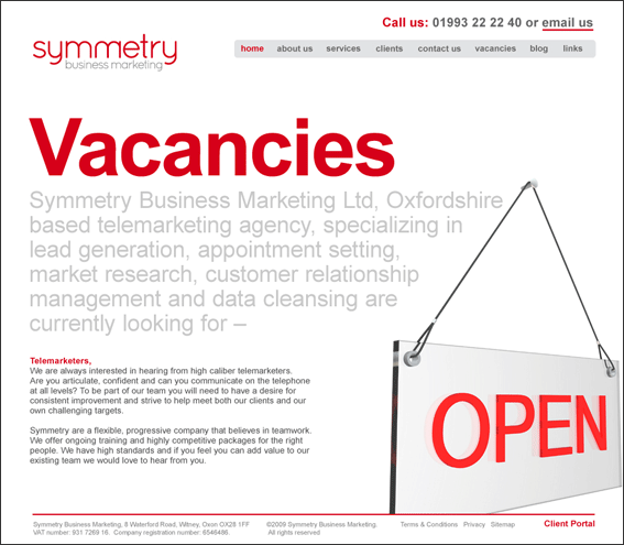 vacanies2 Symmetry Business Marketing Vacancies