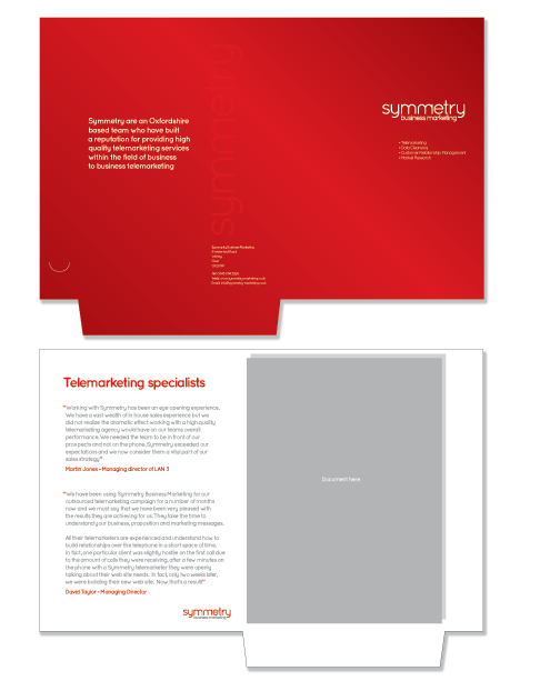 Business Marketing Folder