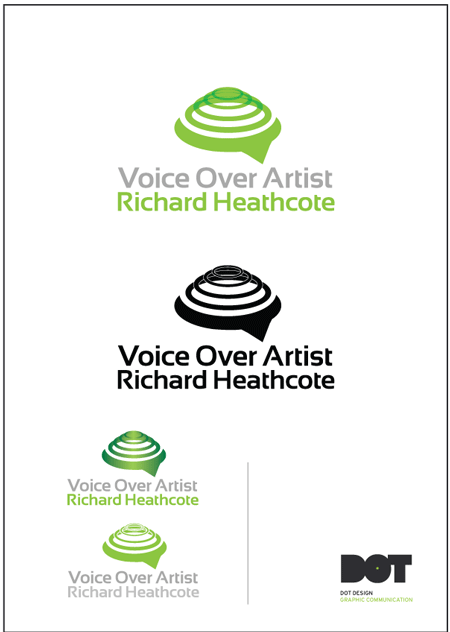 Richard Heathcote Voice Over Artist Logo Design