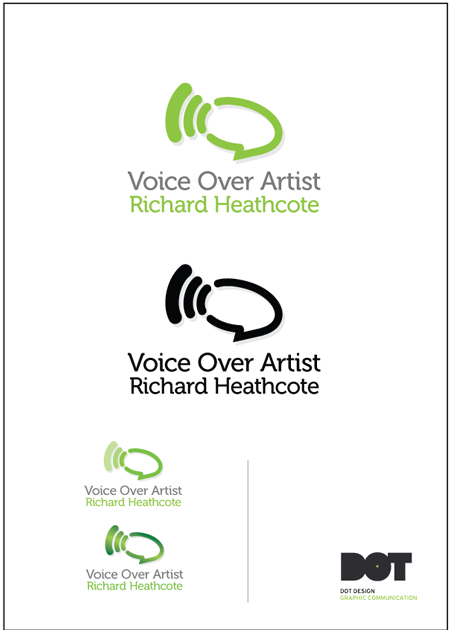 Richard Heathcote Voice Over Artist Logo Design