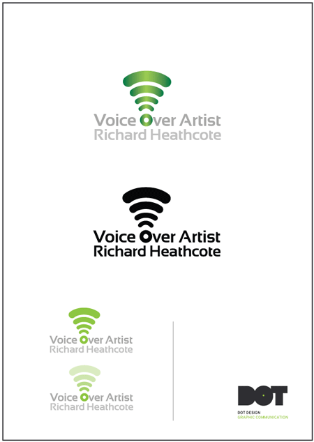 Richard Heathcote Voice Over Artist Logo Design