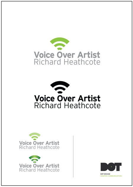 Richard Heathcote Voice Over Artist Logo Design