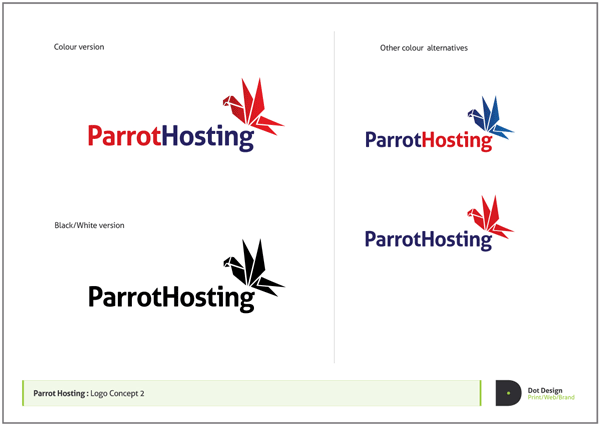 Logo Design Process – Parrot Hosting