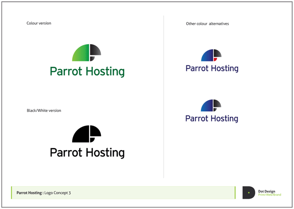 Logo Design Process – Parrot Hosting