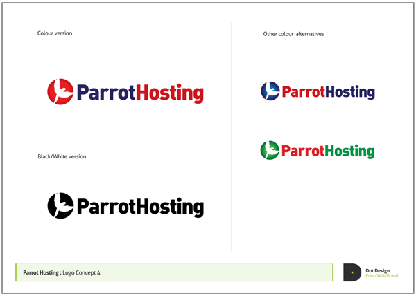 Logo Design Process – Parrot Hosting