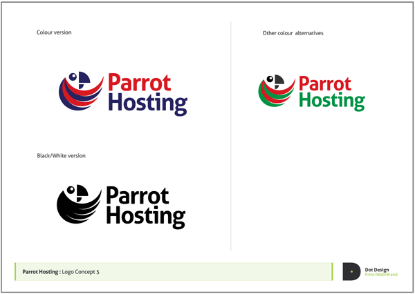 Logo Design Process – Parrot Hosting