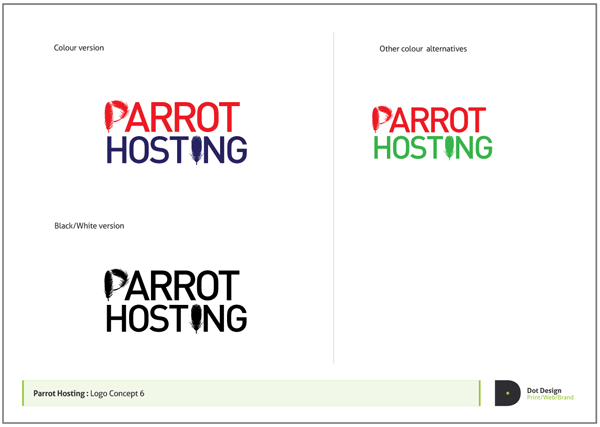 Logo Design Process – Parrot Hosting