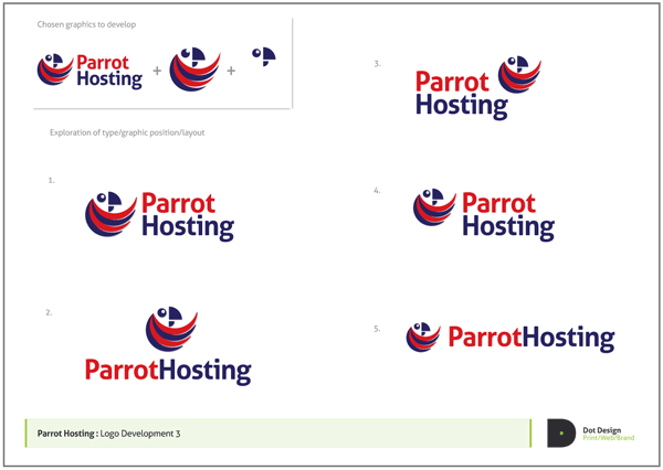 Logo Design Process – Parrot Hosting