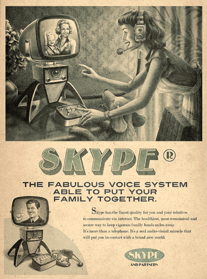 Social Media Advertising Posters - Vintage Style
