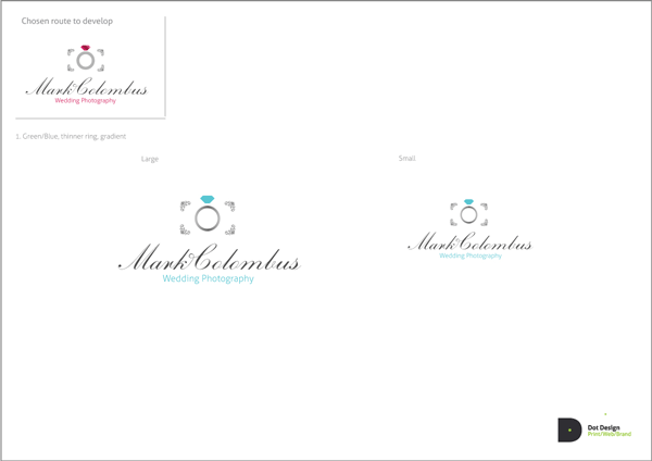 Logo Design Process – Mark Colombus Wedding Photography