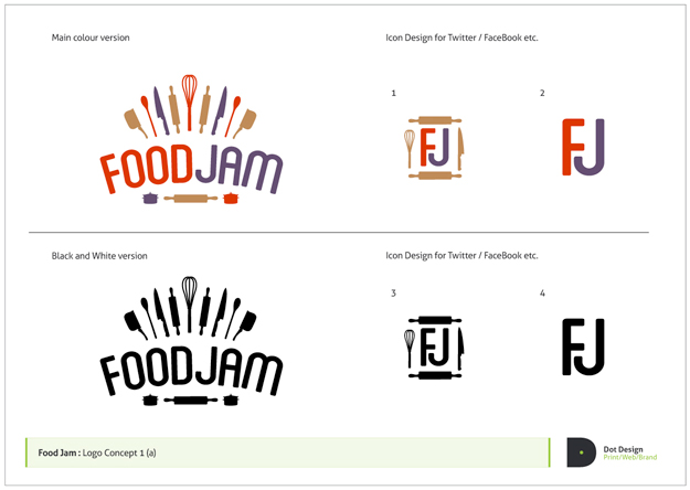 FoodJam Brand Identity Design