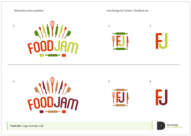 FoodJam Identity Design