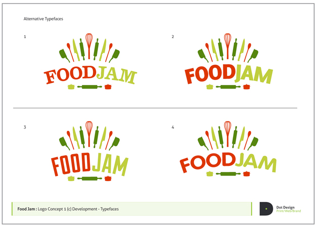 FoodJam Logo Design