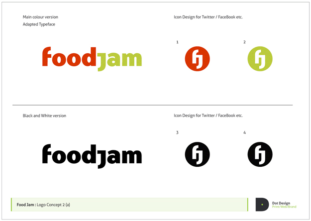 FoodJam Brand Identity Design