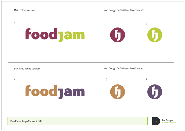 FoodJam Brand Identity Design