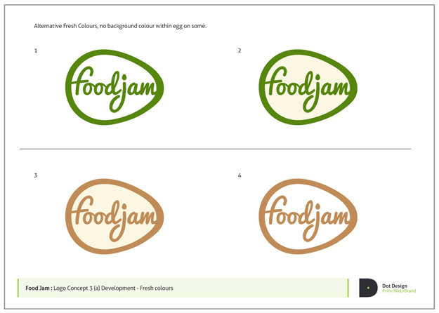 FoodJam Identity Design