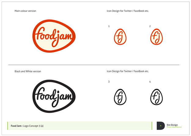 FoodJam Identity Design