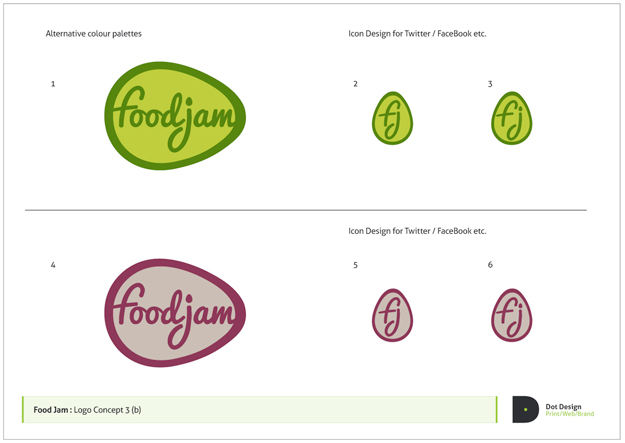 FoodJam Logo Design