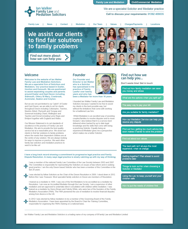 Website Design Family Law and Mediation Solicitors