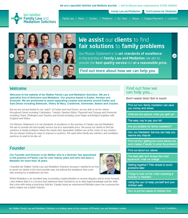 Website Design Family Law and Mediation Solicitors