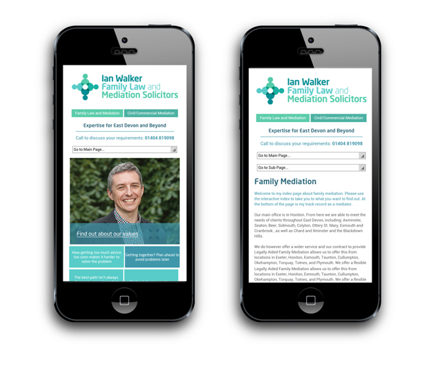 Ian Walker Mobile website