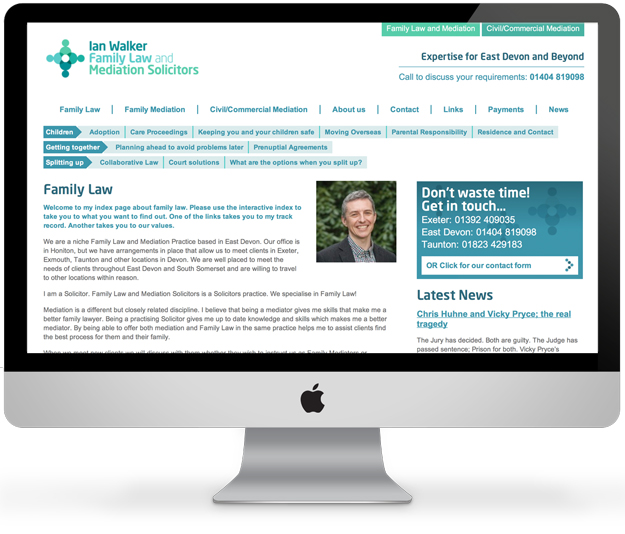 Website design sub page