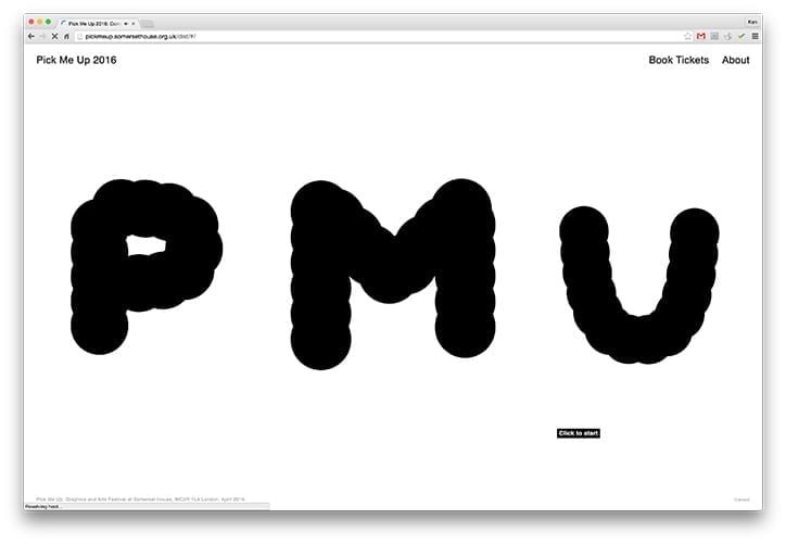 DIY typography for Pick Me Up 2016